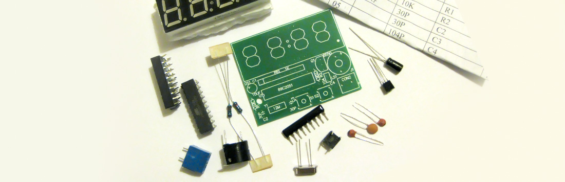 Electrons: Building a cheap AT89C2051 clock kit